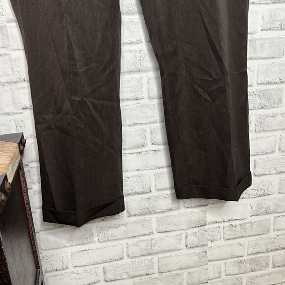 Geoffrey Beene Chocolate Brown Cuffed Dress Pants Slacks 42x30 - Picture 4 of 9